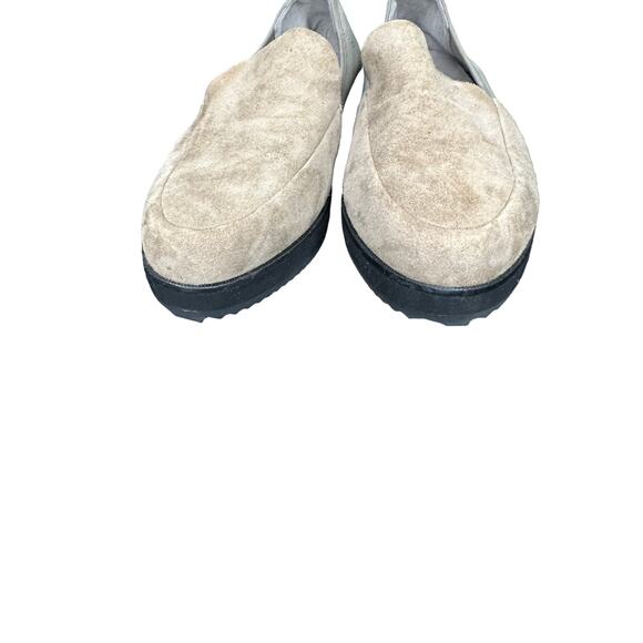 Eileen Fisher Tan Dell Mesh Suede Platform Loafers Size 8 1/2 Work Office - Picture 4 of 10